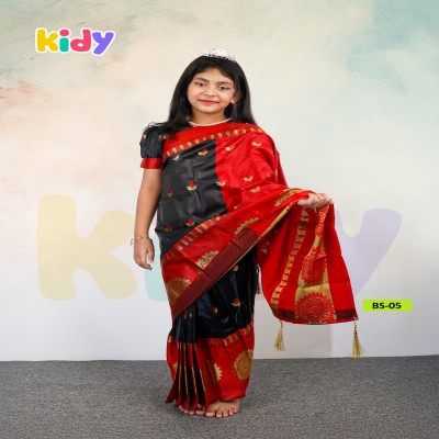 BS-05 বেবি রেডি কাতান শাড়ি