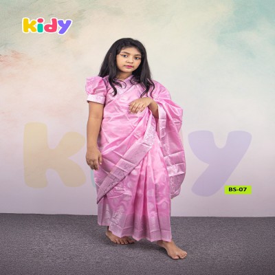 BS-07 বেবি রেডি কাতান শাড়ি
