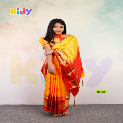 BS-08 বেবি রেডি কাতান শাড়ি