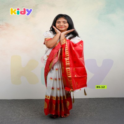 BS-12 বেবি রেডি কাতান শাড়ি