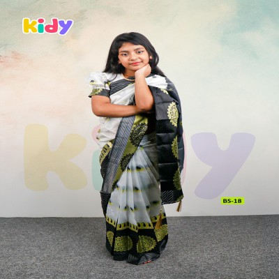 BS-18 বেবি রেডি কাতান শাড়ি